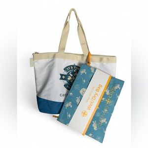 NWT Disney Cruise Line Castaway Club 25th Anniversary Tote & Wet/Dry Bag Set